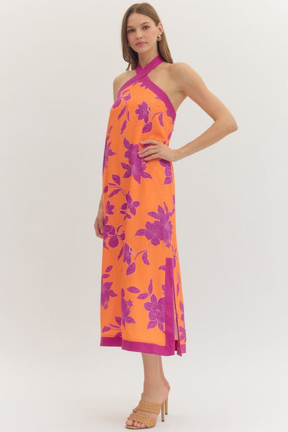 Sunset Orchid Midi