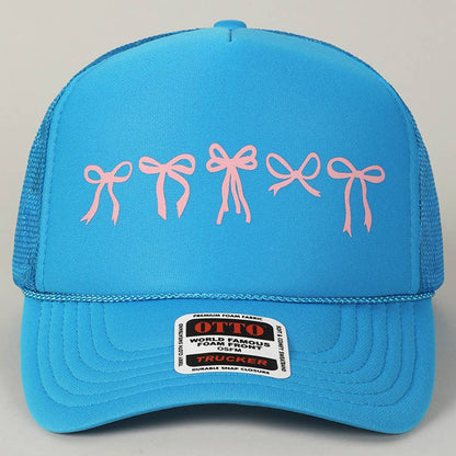 Variety Ribbon Bow Design Foam Trucker Hat