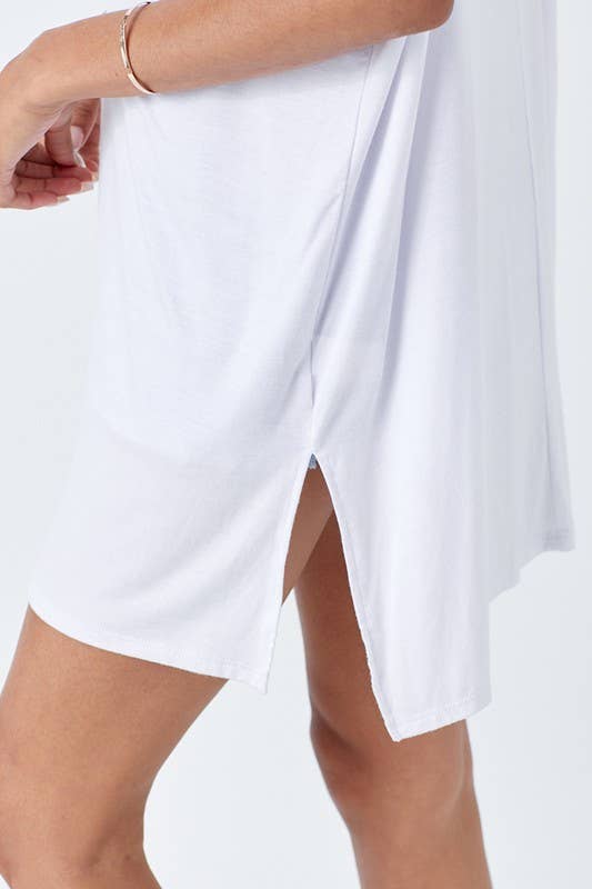 PLUS SIZE SHORT SLEEVE PIKO TOP