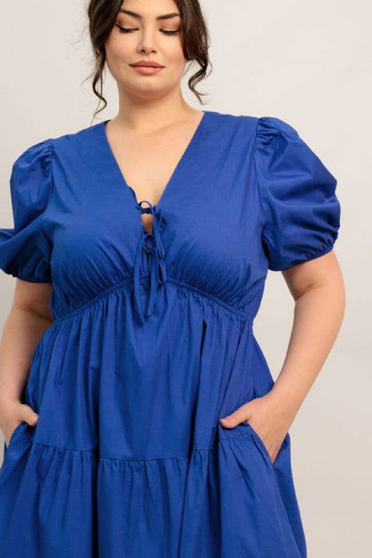 Blue Magnolia Maxi - Curvy