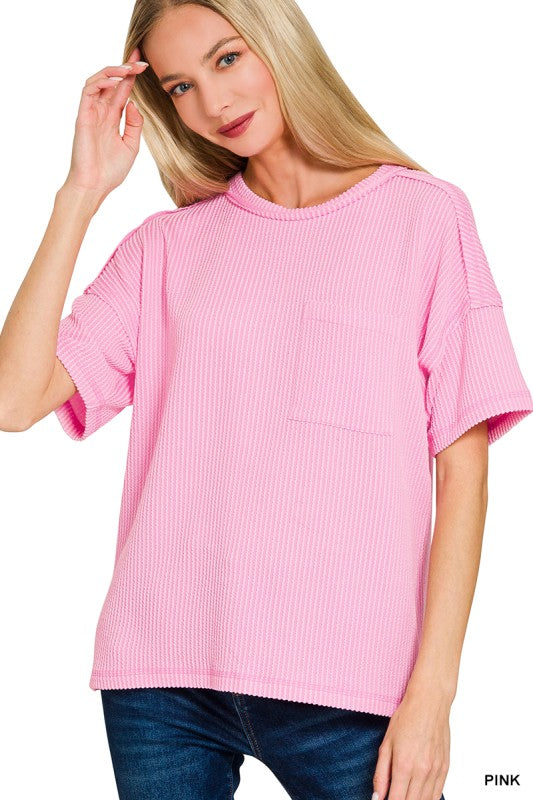 Zenana Raised Rib Top