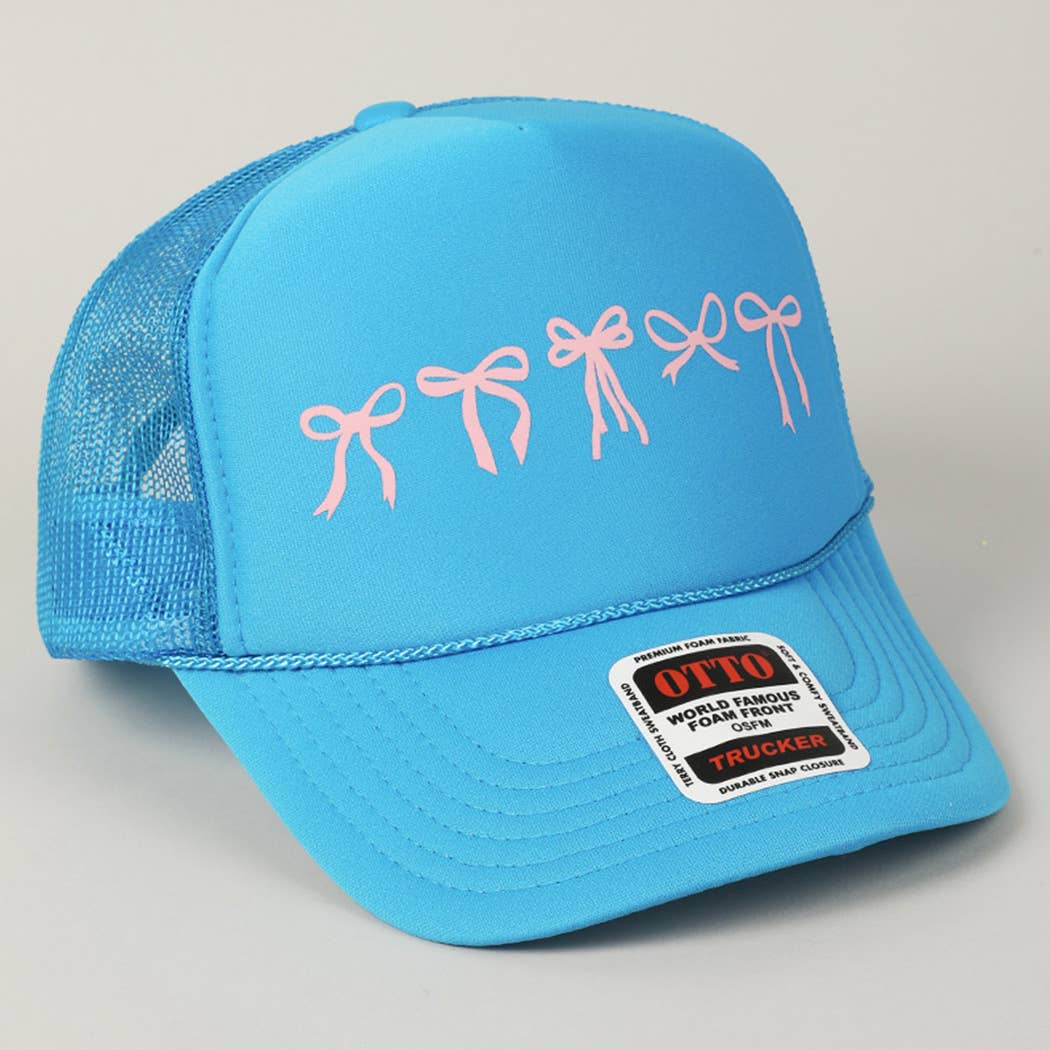 Variety Ribbon Bow Design Foam Trucker Hat