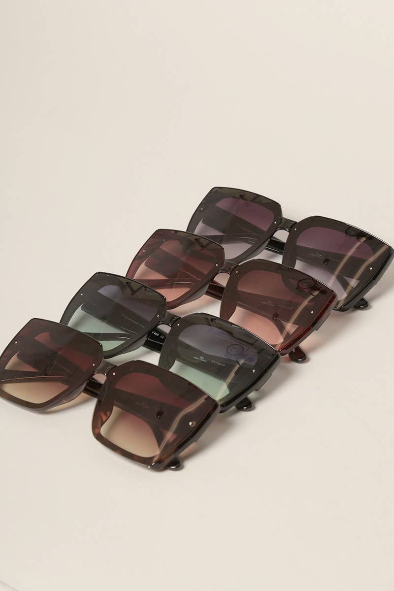 Tinted Lenses Square Sunglasses for Women