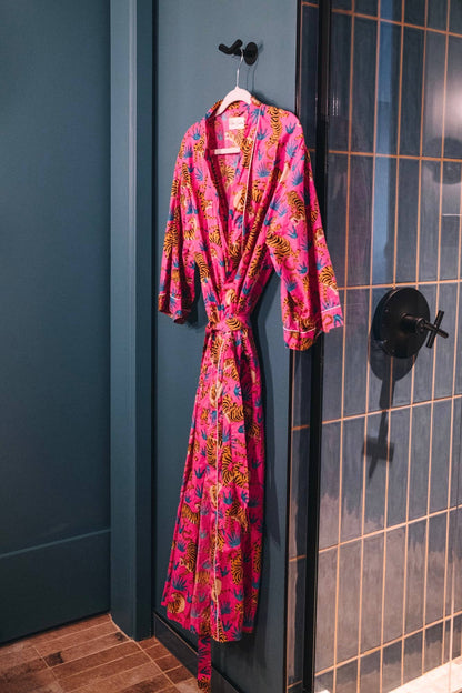 The Beachside Bloom Kimono Robe