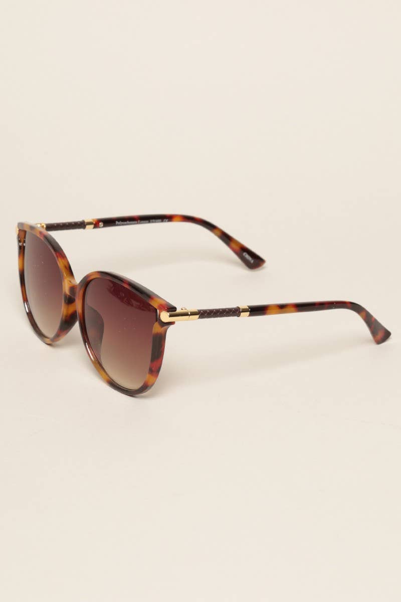 Women's Round Temples Gradient Sunglasses