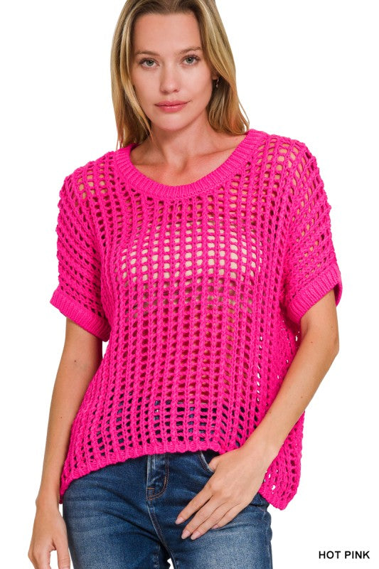 Zenana Fish Net Top