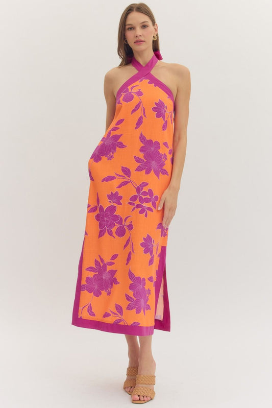 Sunset Orchid Midi