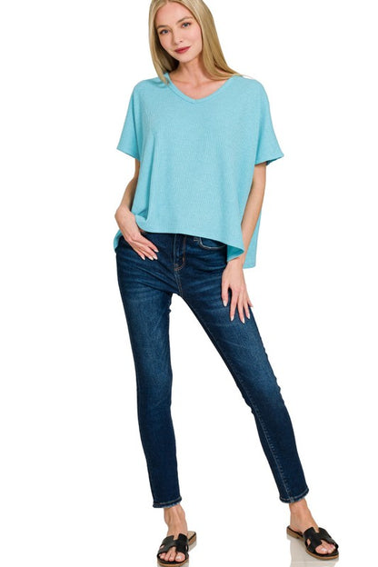 Zenana Lightweight Ribbed Top