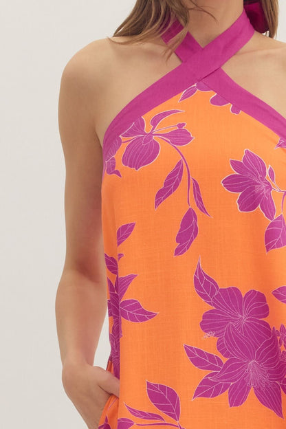 Sunset Orchid Midi