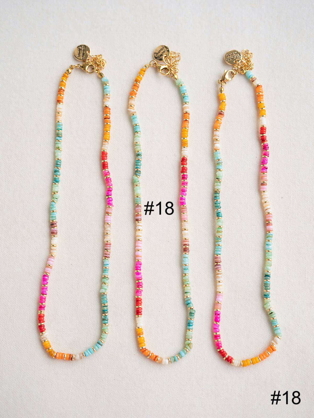 Colorful Beaded Gemstone Candy Necklace Trendy Jewelry