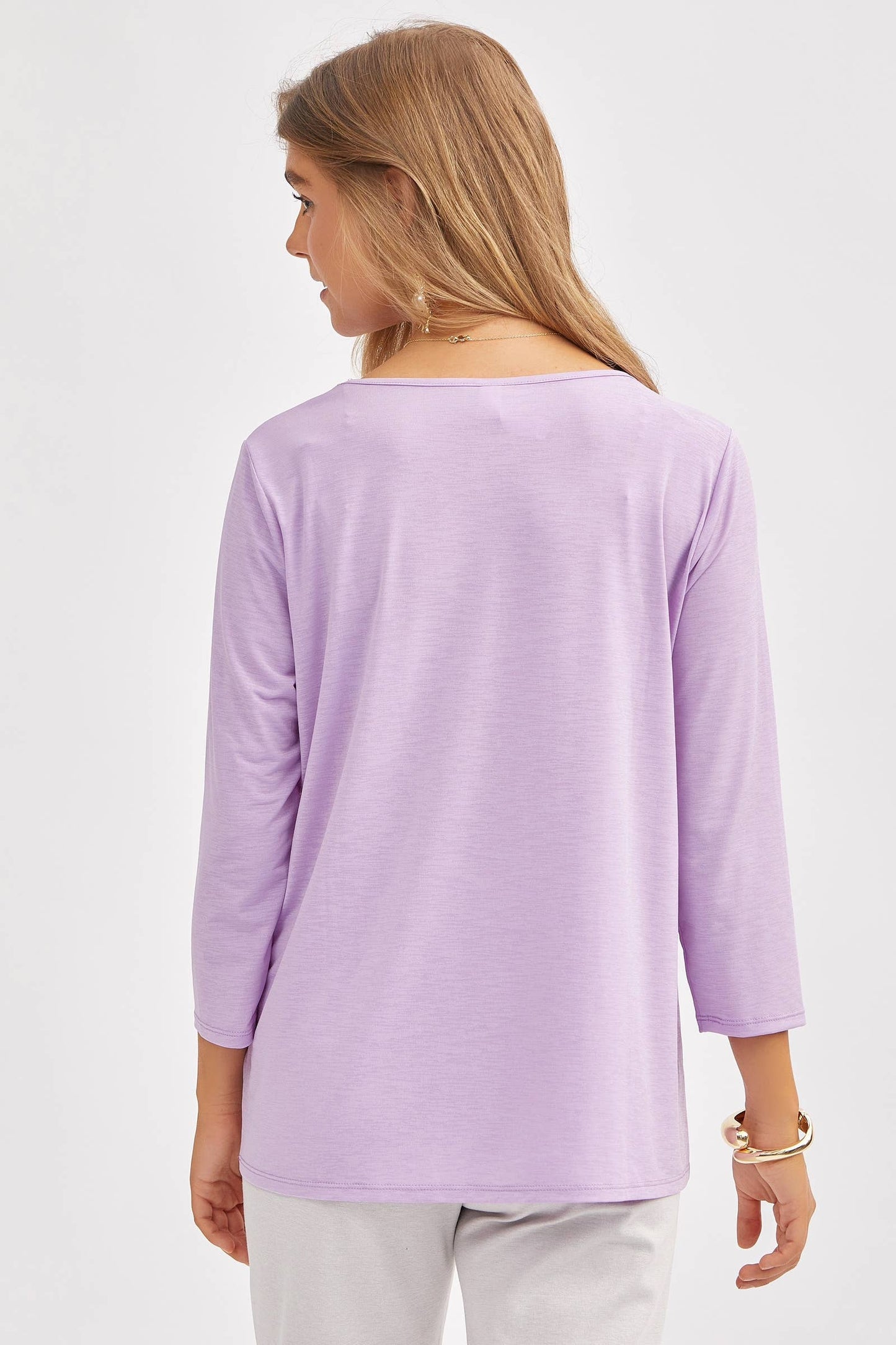 Classic Wrinkle-Free V-Neck Top SD-VNECK