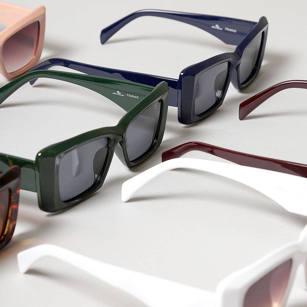 Women's Bold Rectangular Frame Sunglasses