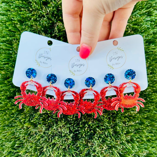 Crab Statement Earrings