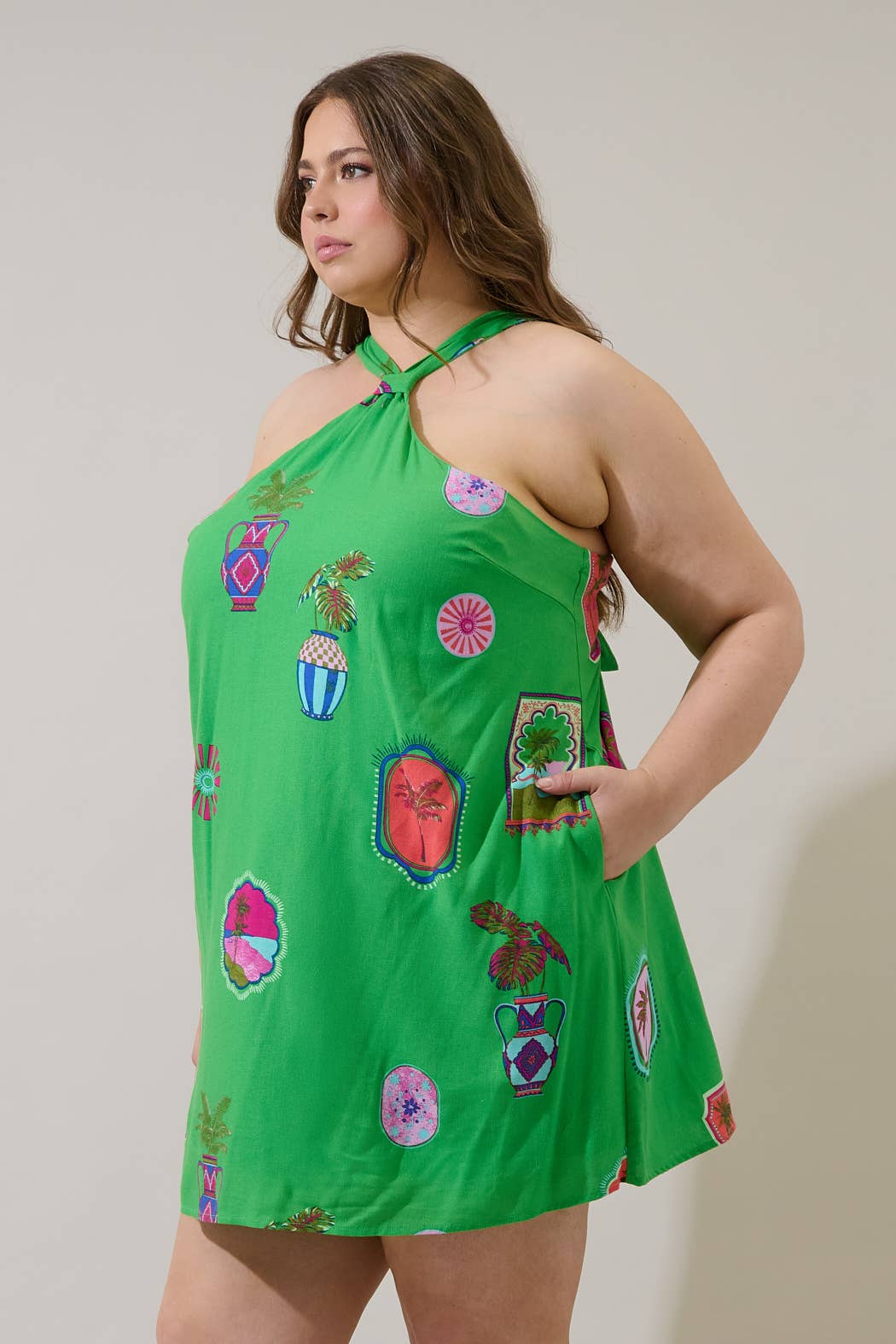 Postcard Pop Dress - Curvy