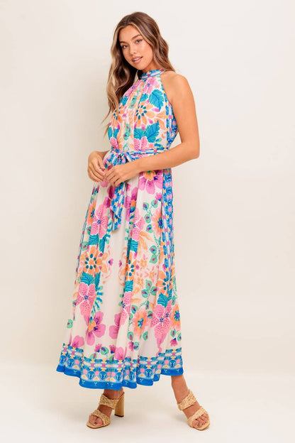 A printed woven maxi dress - ID22336