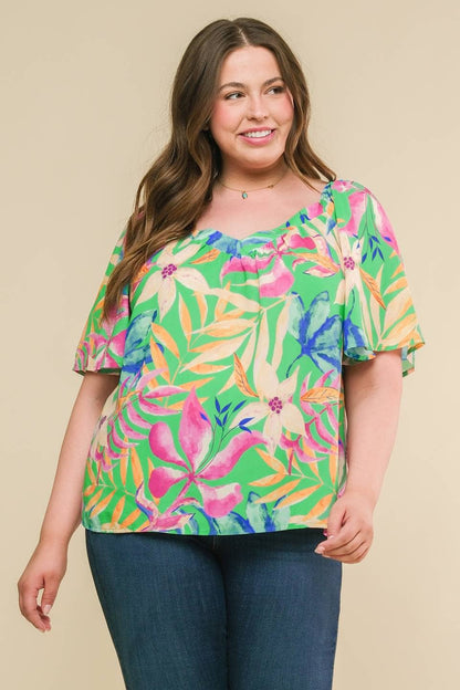 A printed woven top - ITP12487