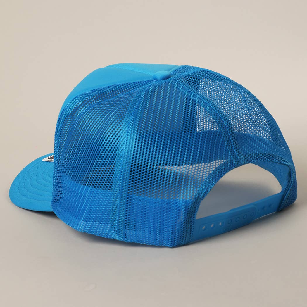 Save Water Drink Tequila Glitter Text Logo Mesh Back Cap