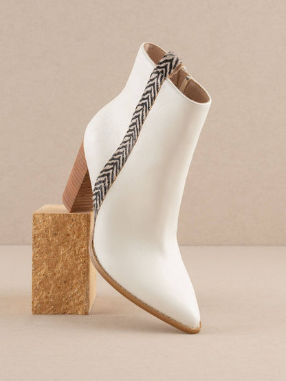 The Lana Beige | Animal Print Detailed Bootie