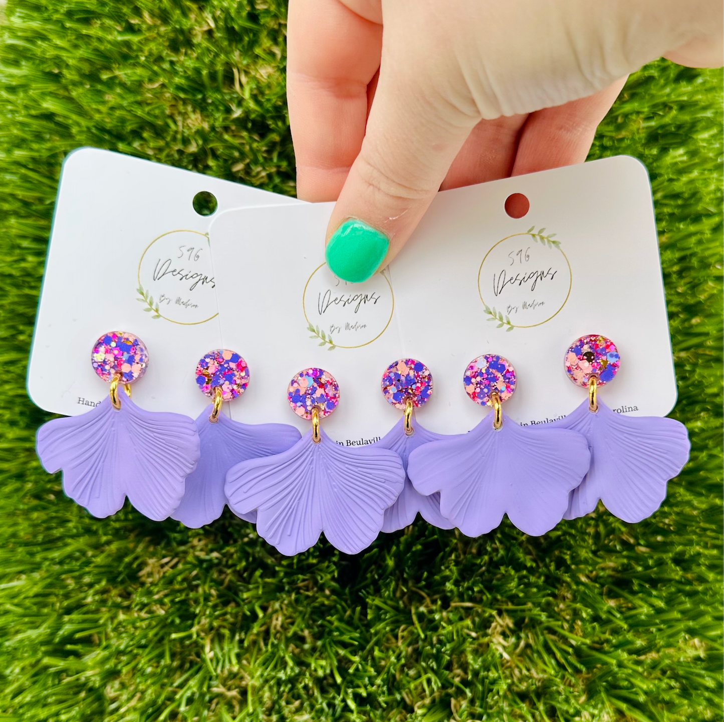 Ginkgo Leaf Statement Earrings