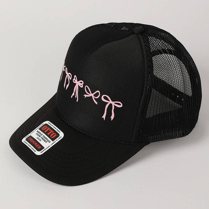 Variety Ribbon Bow Design Foam Trucker Hat