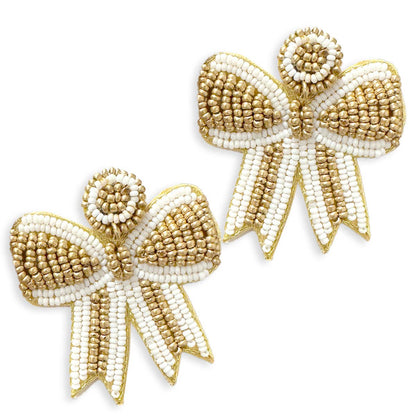 Gold Bow Earrings