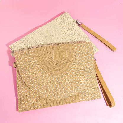 Tight Woven Envelope Clutch Bag