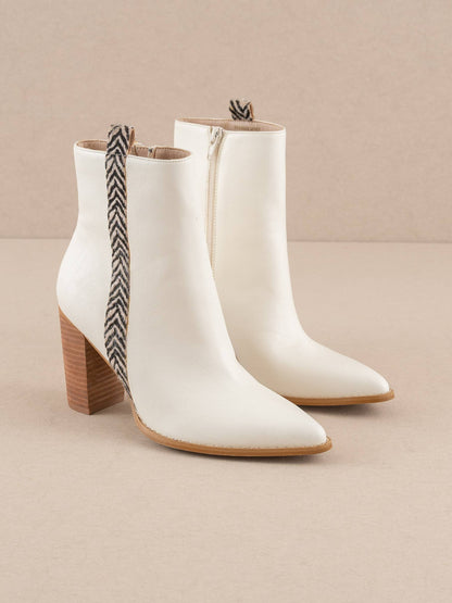The Lana Beige | Animal Print Detailed Bootie