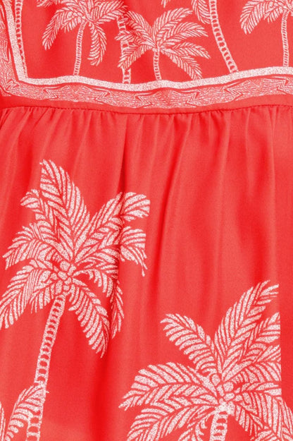 Red Palms Top