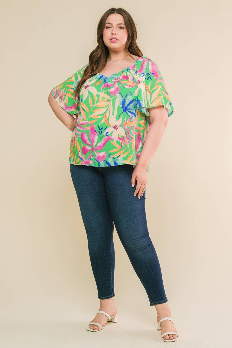 A printed woven top - ITP12487
