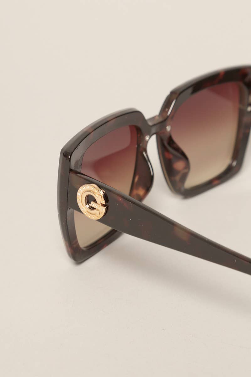 Tinted Lenses Square Sunglasses for Women