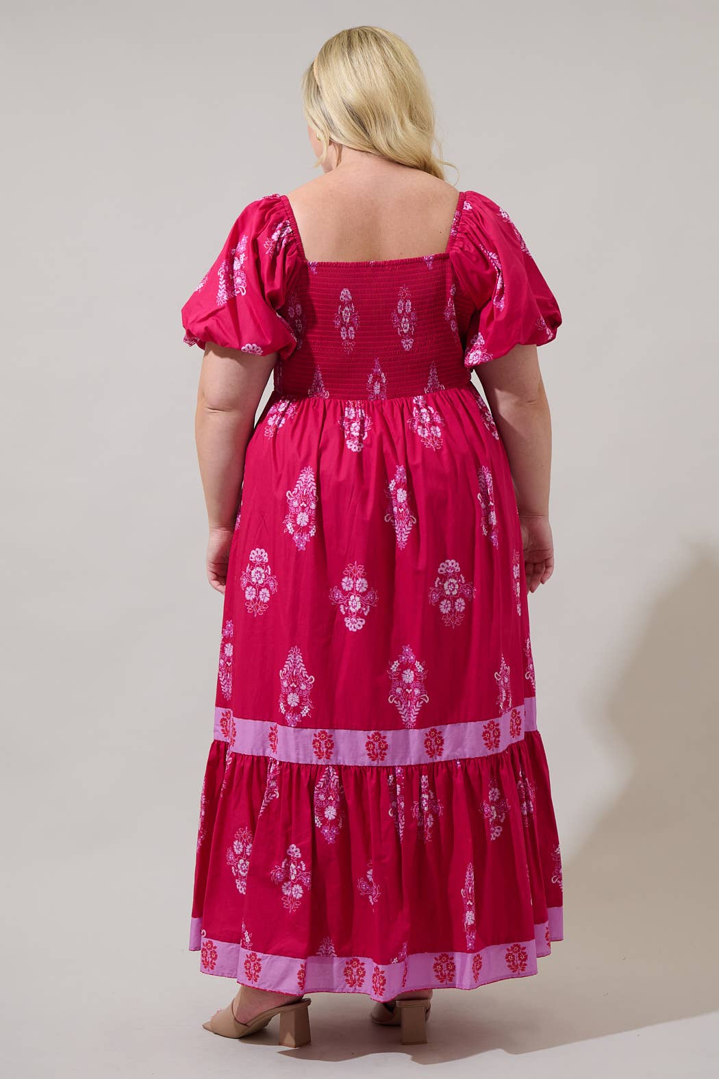 The Mercer Smocked Maxi Dress Curve