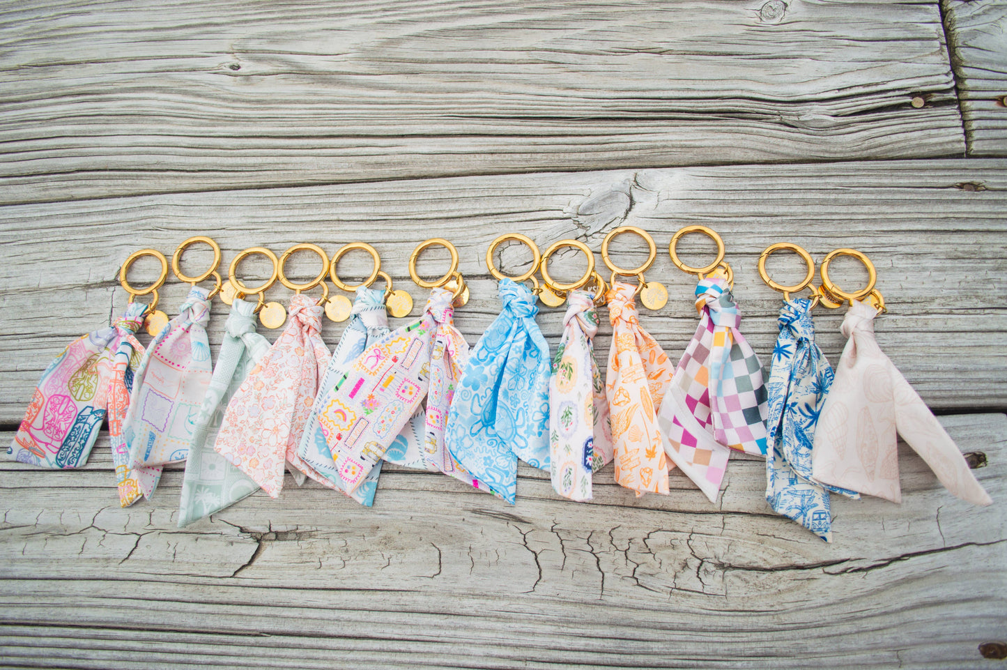 Coastal Chic Satin Keychain