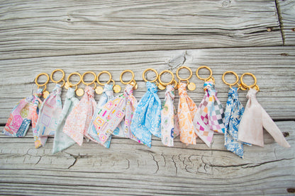Coastal Chic Satin Keychain