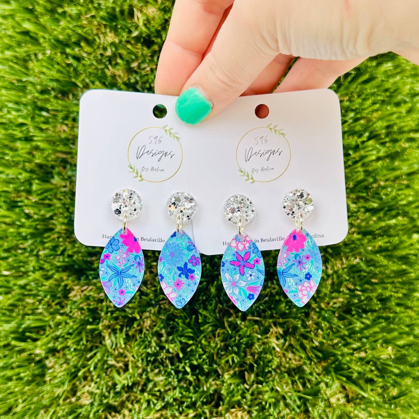 Lilly Pulitzer Inspired Earrings