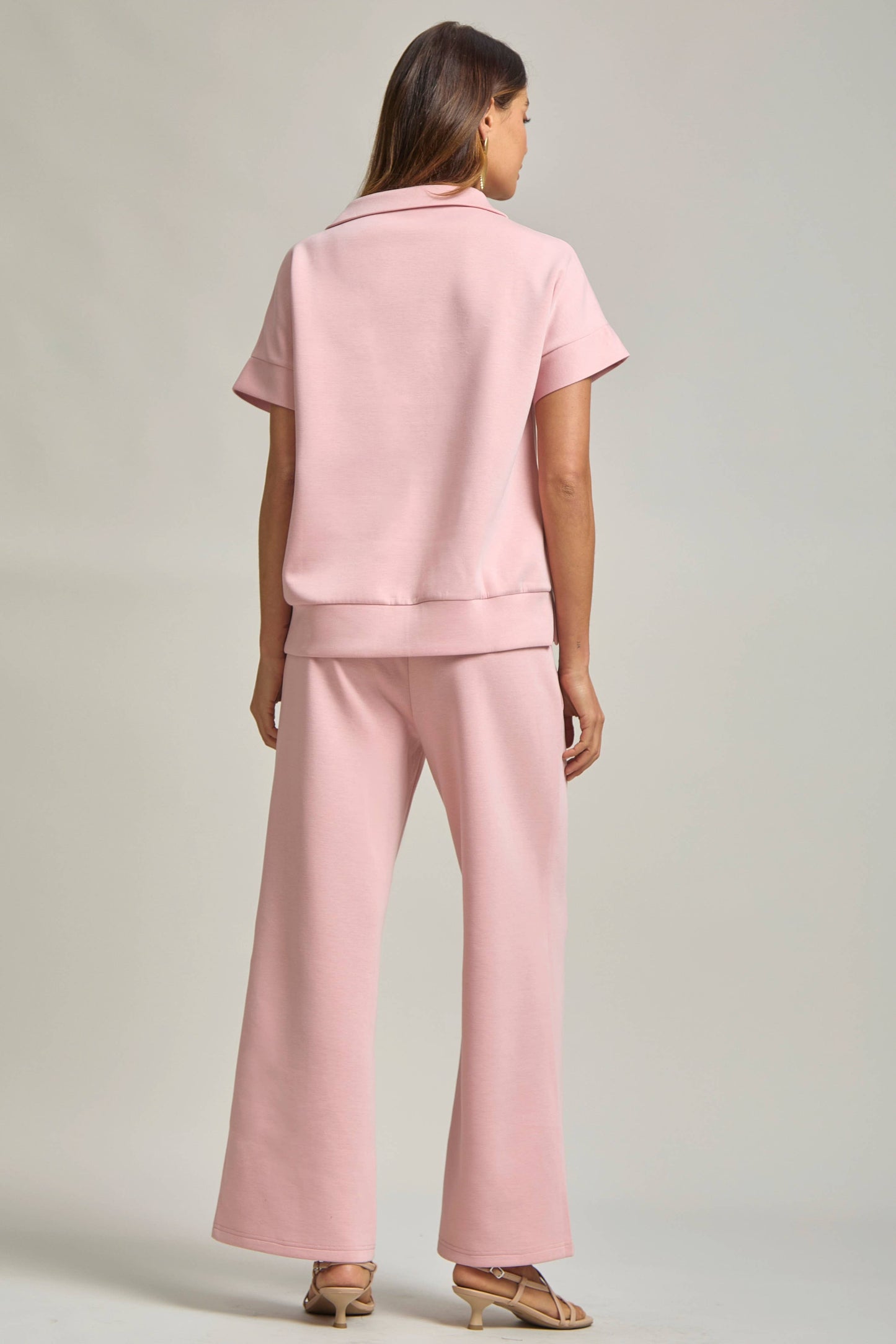 Short Sleeve Quarter Zip + Pants Modal Set TRVSET-CATALINA
