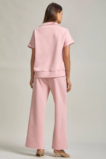 Short Sleeve Quarter Zip + Pants Modal Set TRVSET-CATALINA