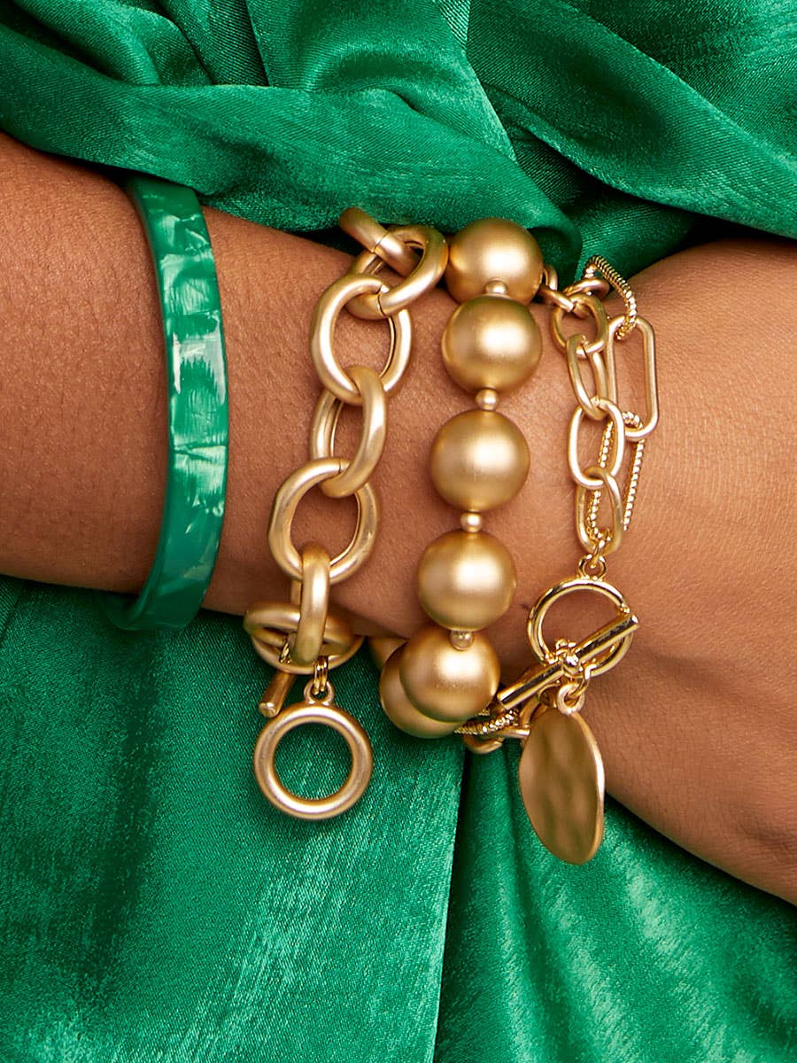 Chunky Matte Stretch Bracelet