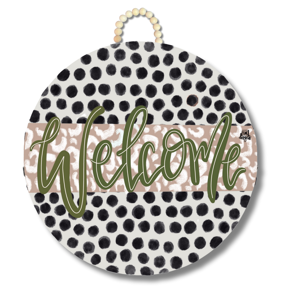 DK Mocha Zoey Large Door Hanger