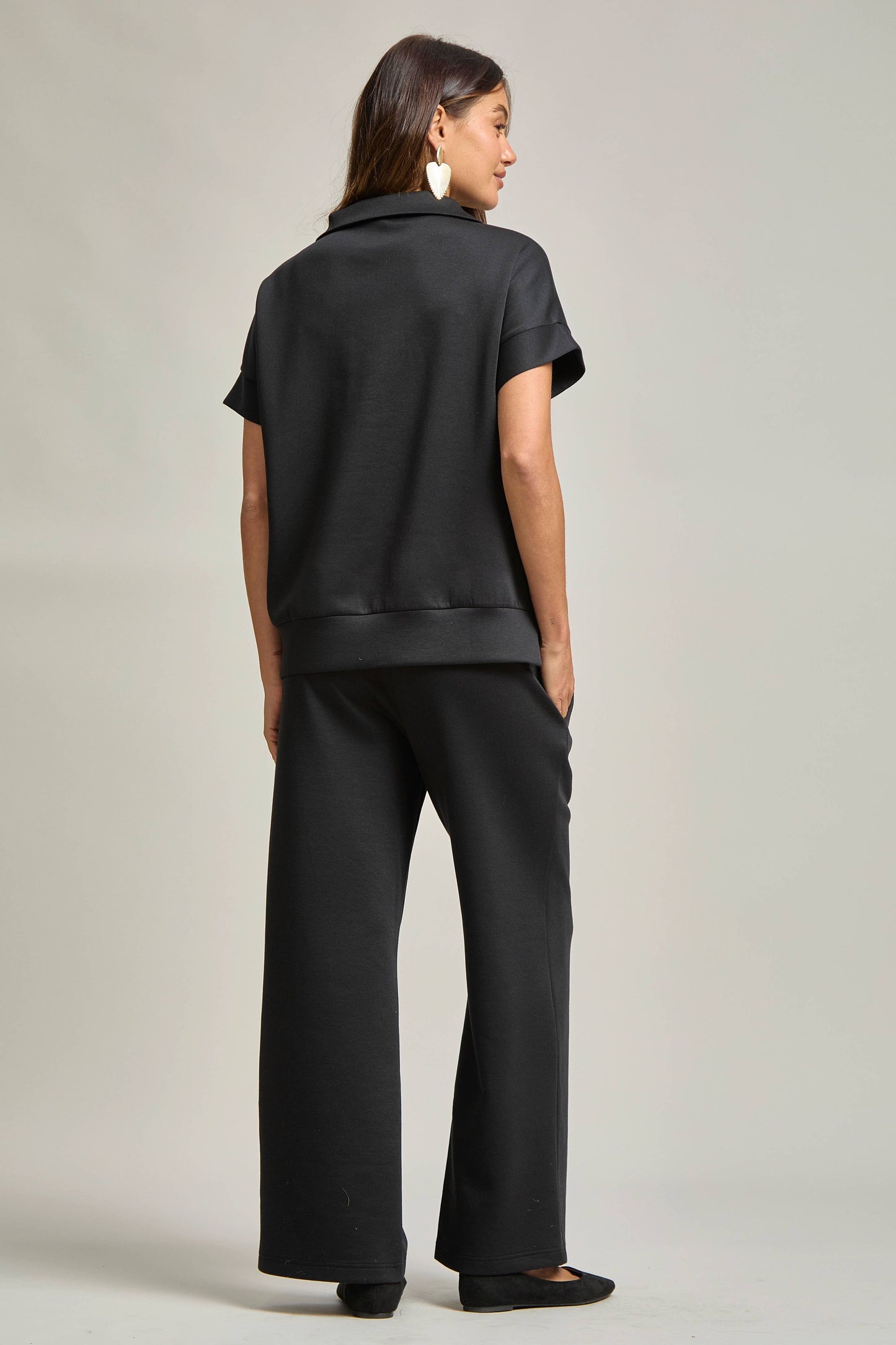 Short Sleeve Quarter Zip + Pants Modal Set TRVSET-CATALINA