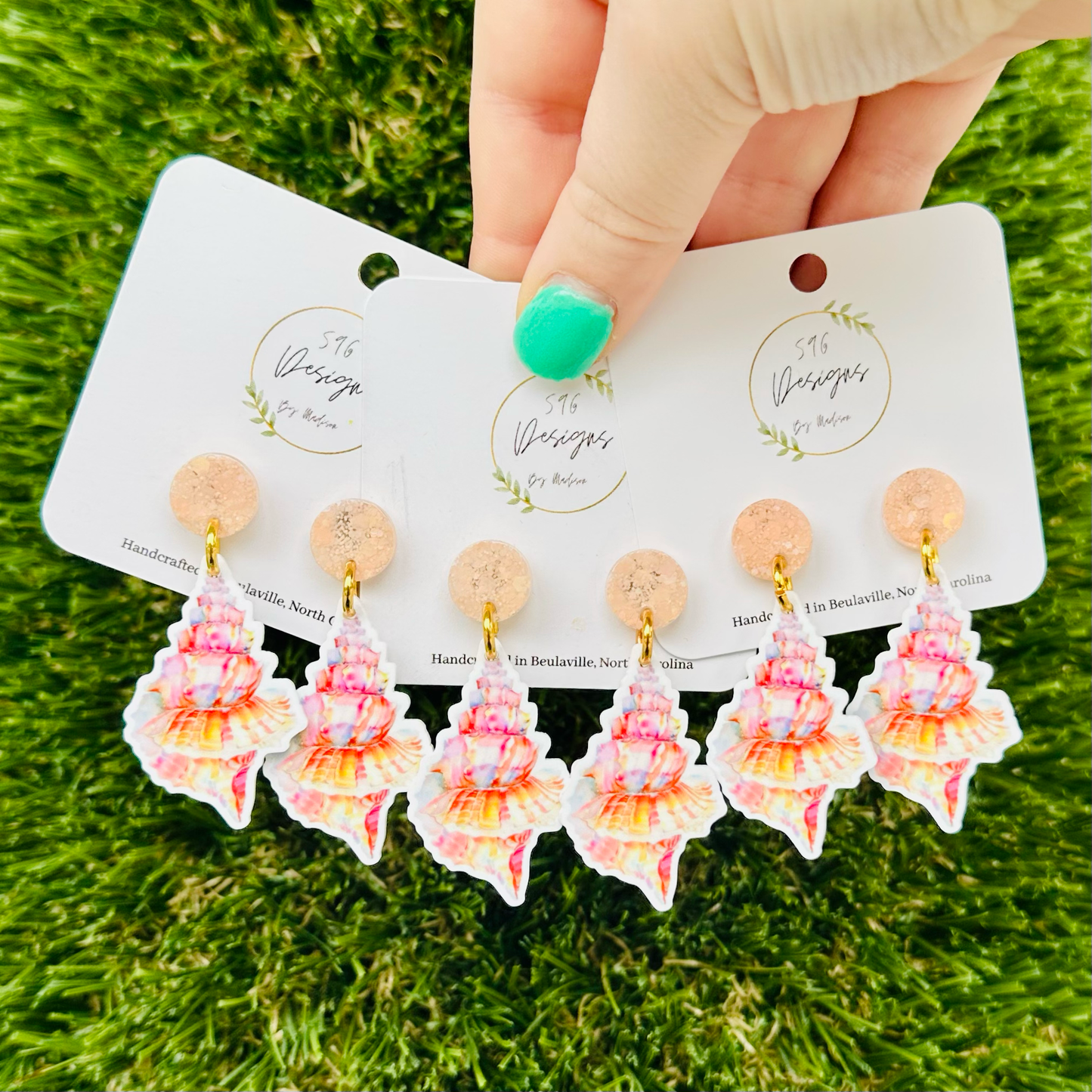 Conch Shell Statement Earrings