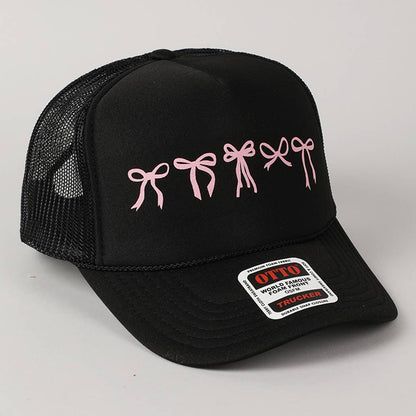 Variety Ribbon Bow Design Foam Trucker Hat