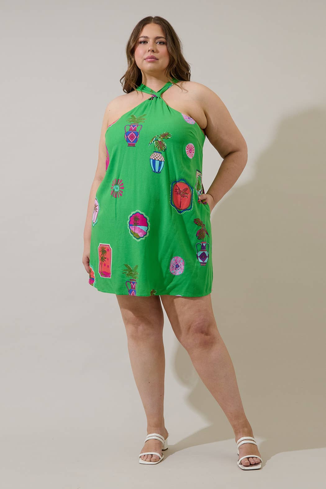 Postcard Pop Dress - Curvy