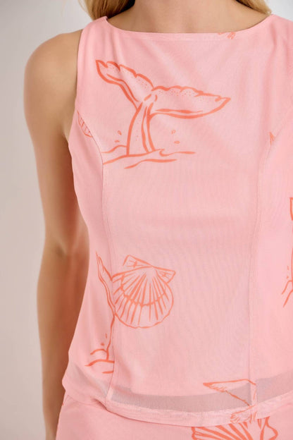 SEA LIFE SLEEVELESS TOP