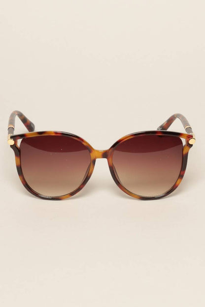 Women's Round Temples Gradient Sunglasses