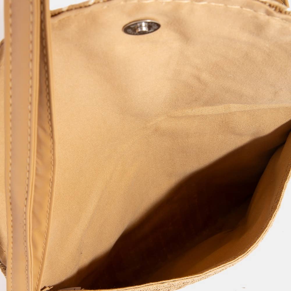 Tight Woven Envelope Clutch Bag