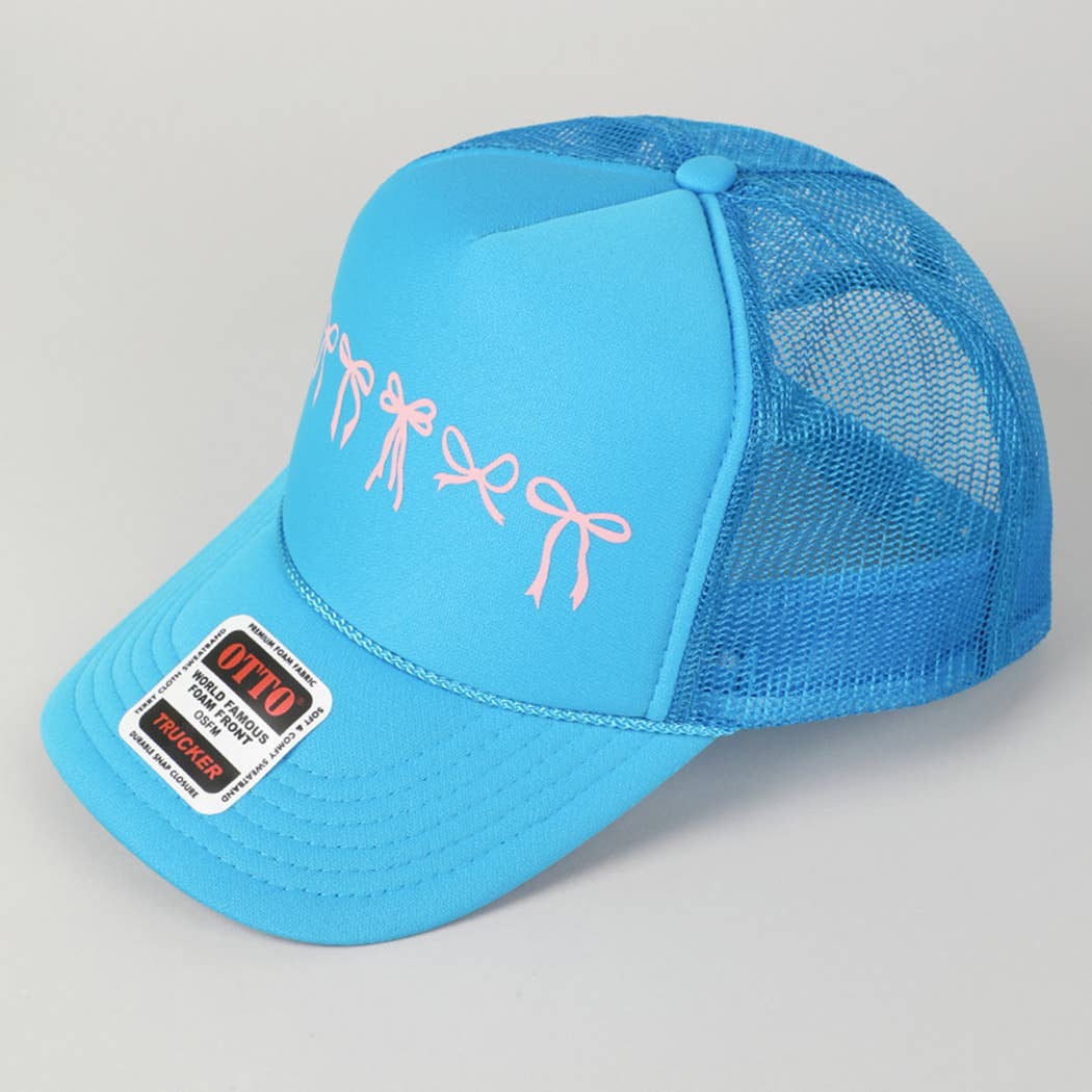 Variety Ribbon Bow Design Foam Trucker Hat