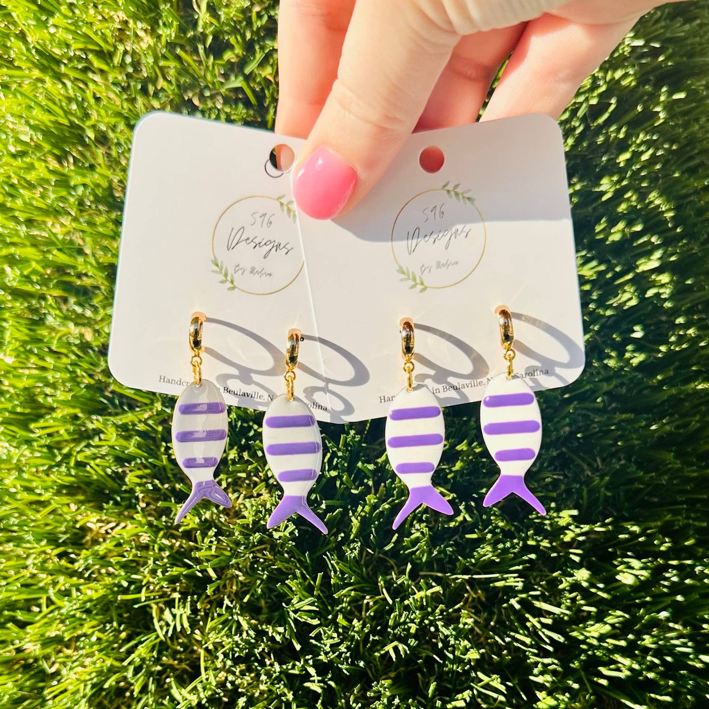 Huggie Fish Earrings