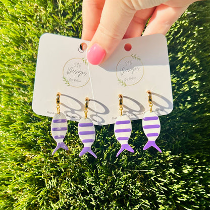 Huggie Fish Earrings