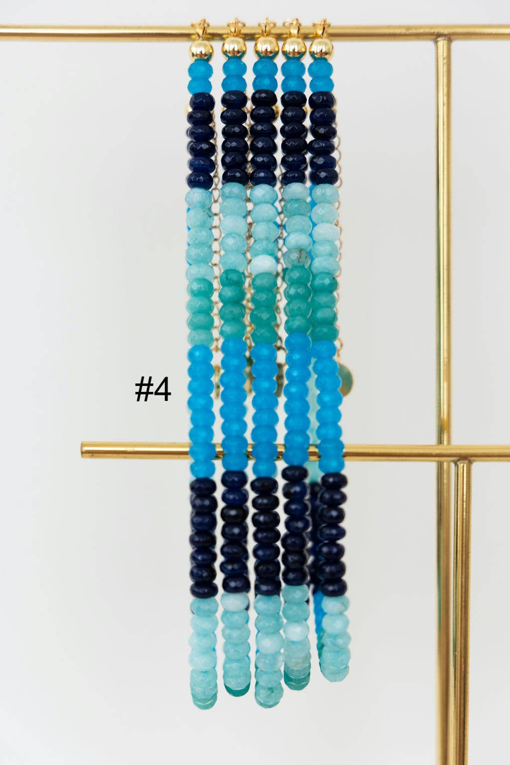 Colorful Beaded Gemstone Candy Necklace Trendy Jewelry
