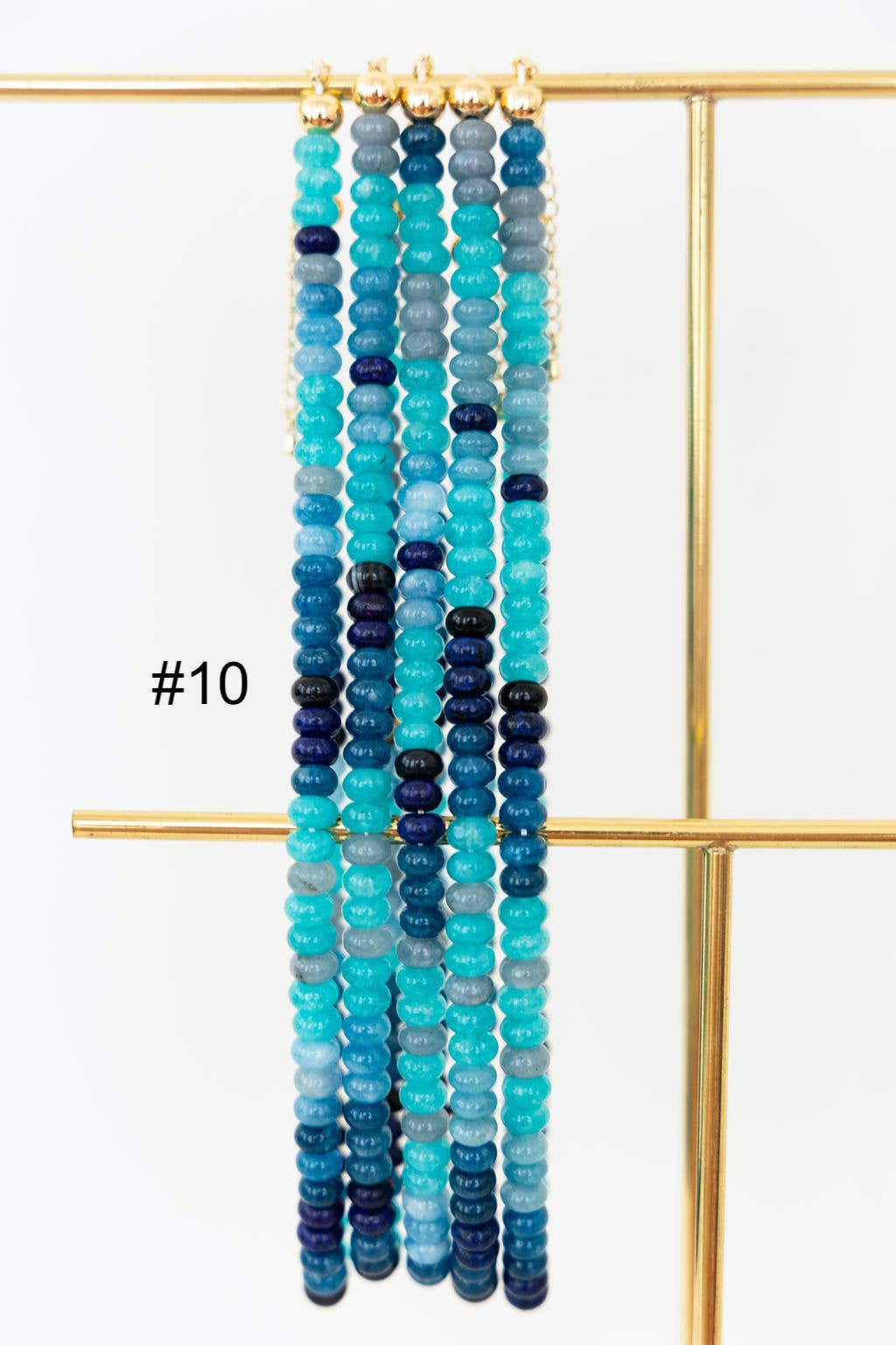 Colorful Beaded Gemstone Candy Necklace Trendy Jewelry